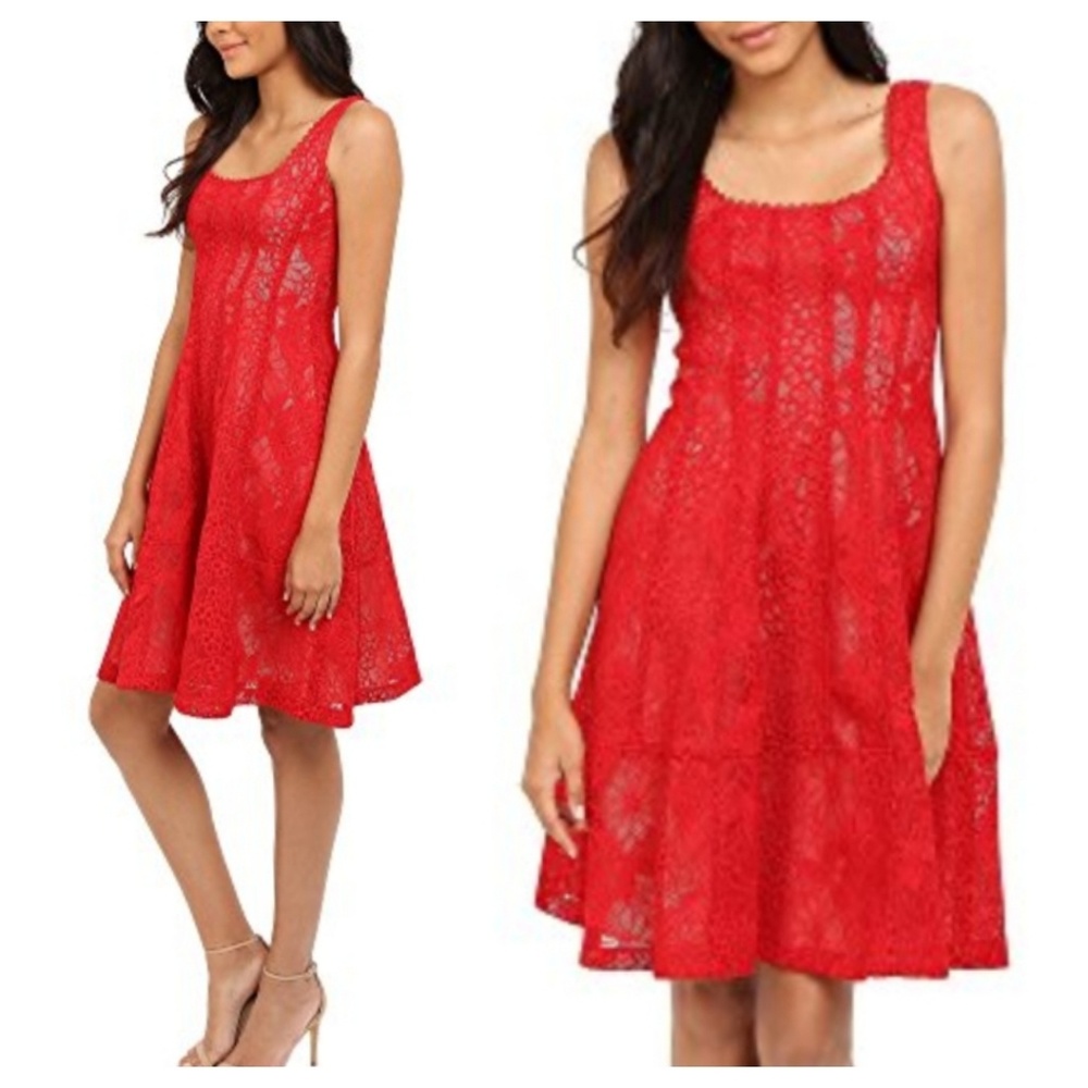 Nanette Lepore Starry Night Red Dress Size 6 NWT